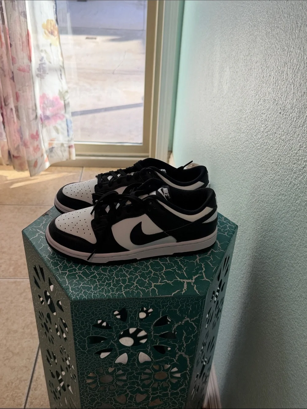 Nike Women’s Dunk Low Black and White Athletic Sneakers